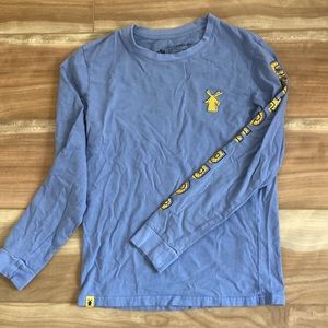 Periwinkle long sleeve dutch bros tee